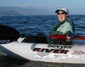Alex in the Kayak in Malibu 1